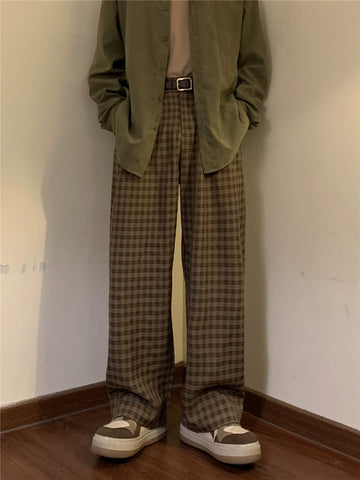 Nagawl Vintage Plaid Pants