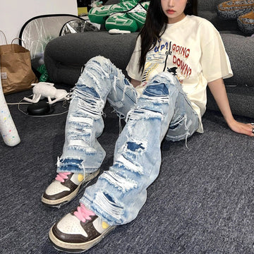 liu Heavy Distressed Jeans
