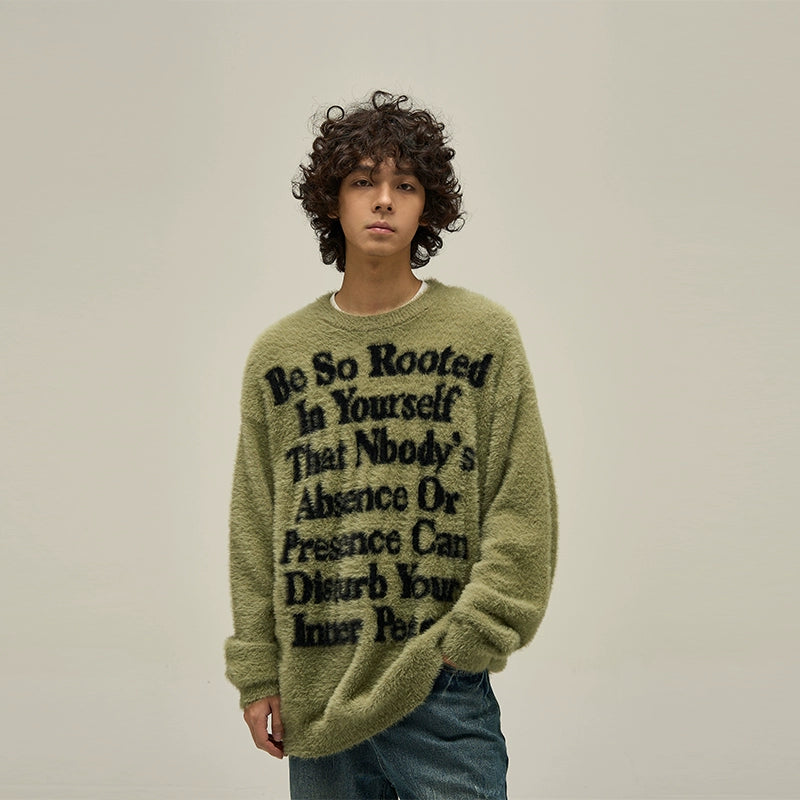 トップス MAISON EUREKA NAP-RAISING OVER SWEATER ZESICA Women's Long Sleeve Crewneck Sweater 2025 Fall