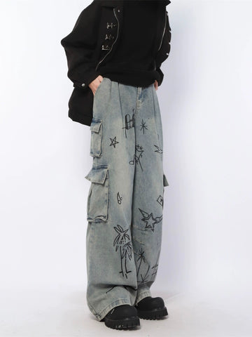 Mage Canvas Wide Jeans
