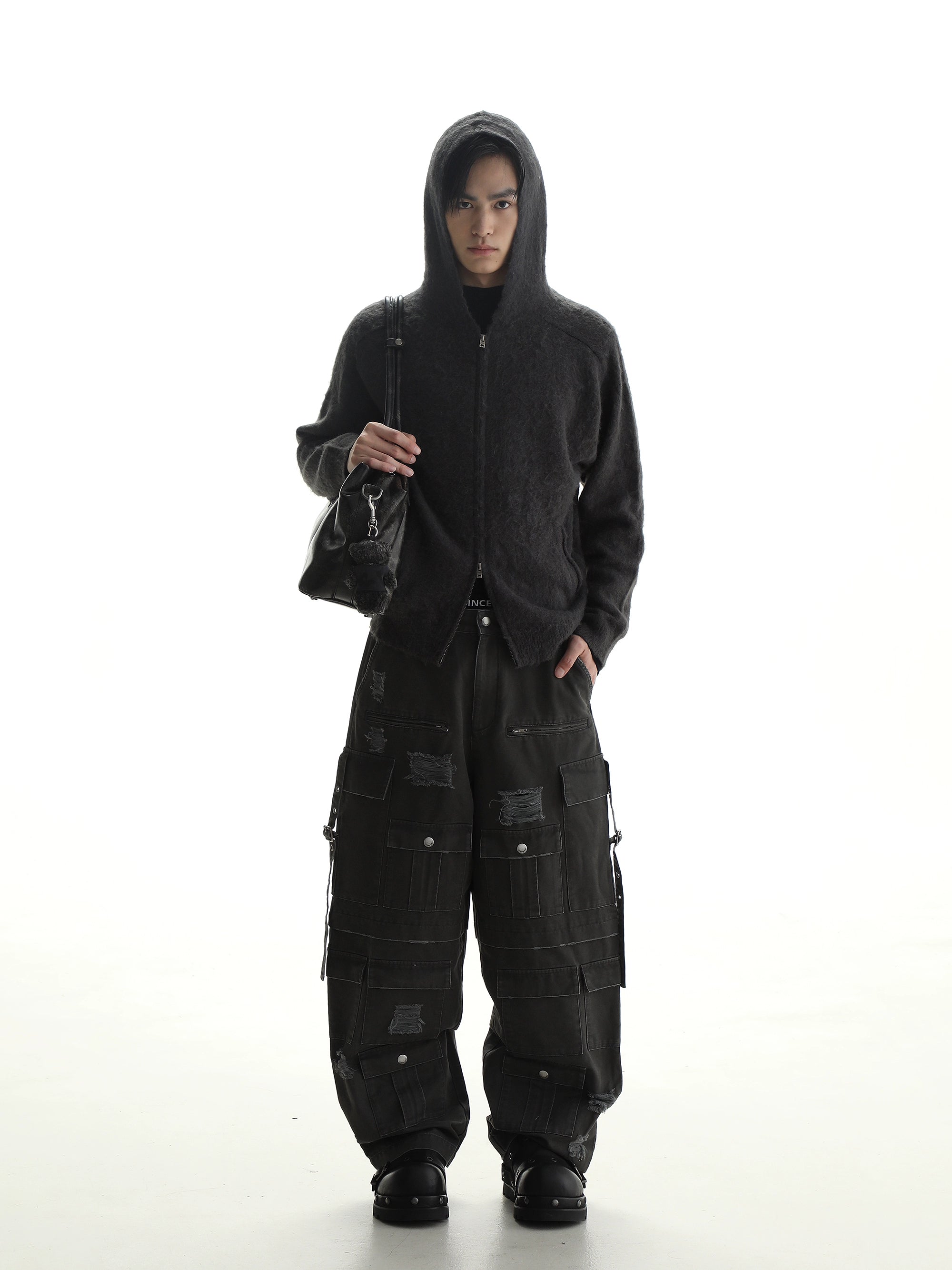 MASONPRINCE Essential Mohair Zip-up Hoodie