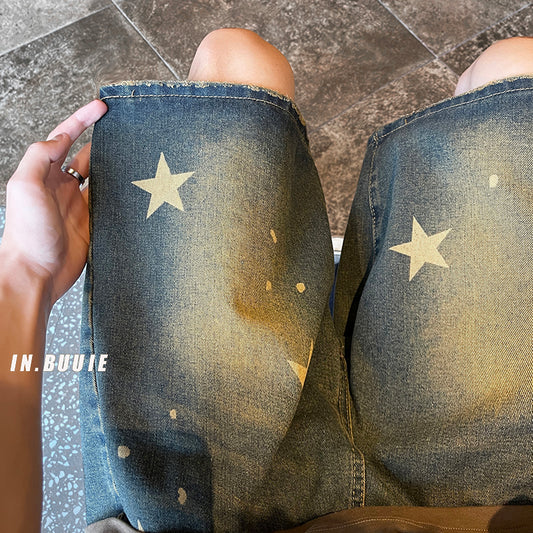 TIA Retro Stars Denim Shorts