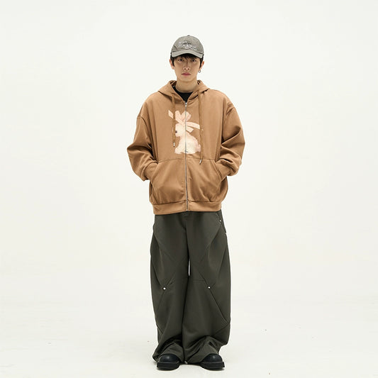 77Fight Autumn Rabbit Zip-up Hoodie