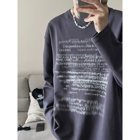 JM Blurred Typing Sweatshirt