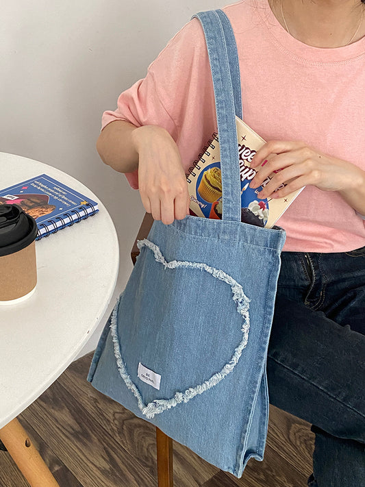 Tang Heart Patch Tote Bag
