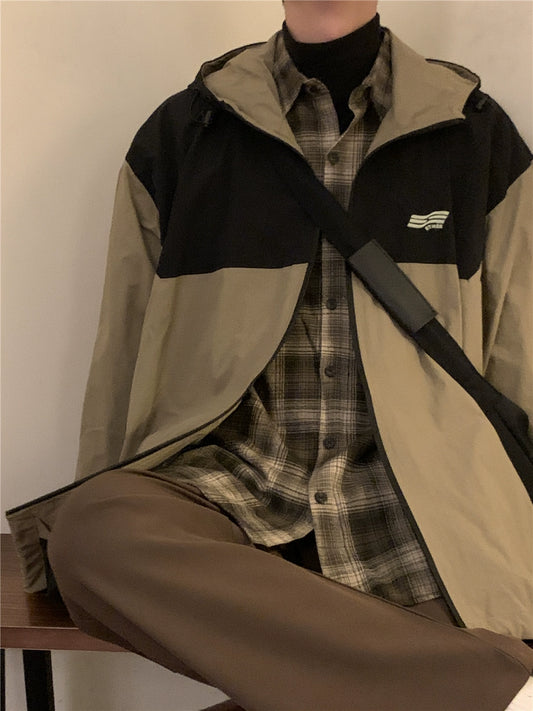 Nagawl Dark Patch Windbreaker Jacket
