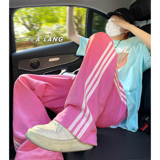 Jian Essential Color Three-stripes Pants