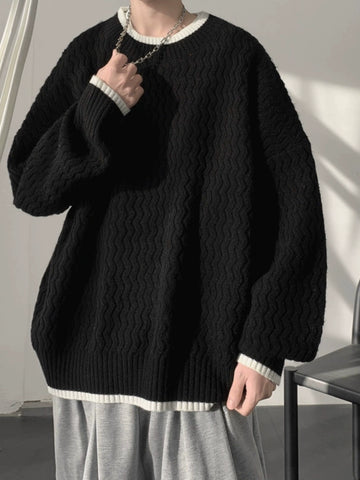 jpq Wavy Knit Sweater