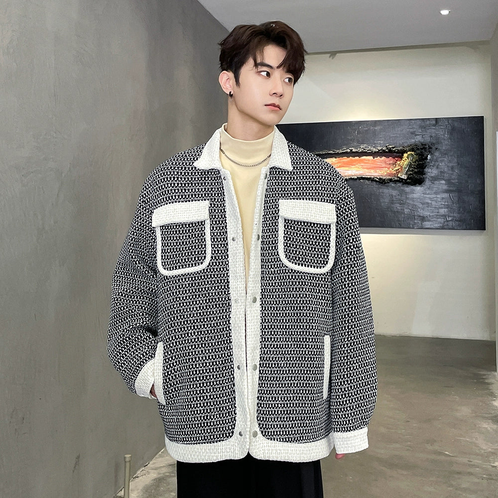 Manyston Flip Pockets Stitch Jacket