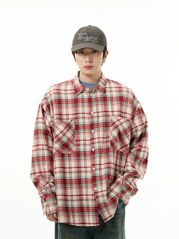 77Fight Retro Plaid Shirt