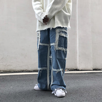 77Fight Frayed Layers Jeans