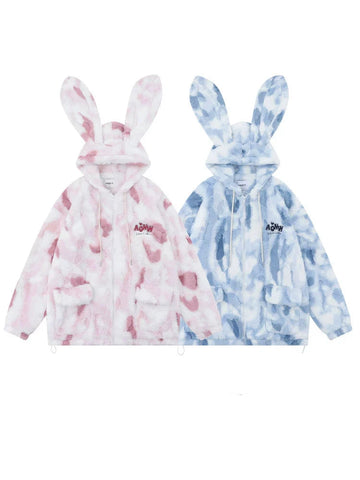 KKYES Fuzzy Bunny Jacket