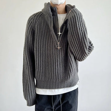 abc Fake Half Zip Sweater