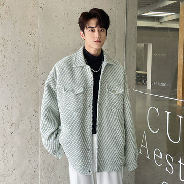 Manyston Striped Stitch Jacket