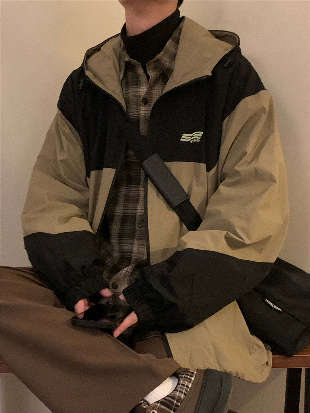 Nagawl Dark Patch Windbreaker Jacket