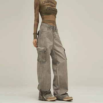77Fight Essential Flap Pocket Cargo Jeans