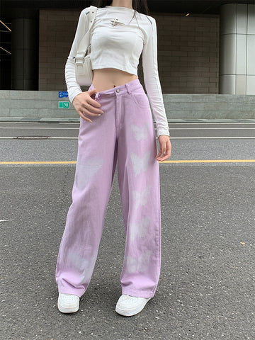 Mage Butterfly Dye Jeans