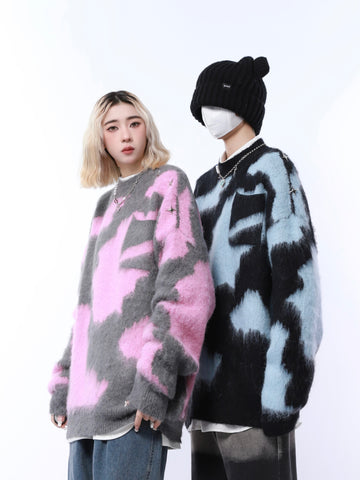 Mage Fuzzy Abstract Sweater