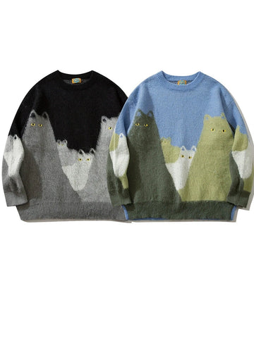 KKYES Cats City Sweater