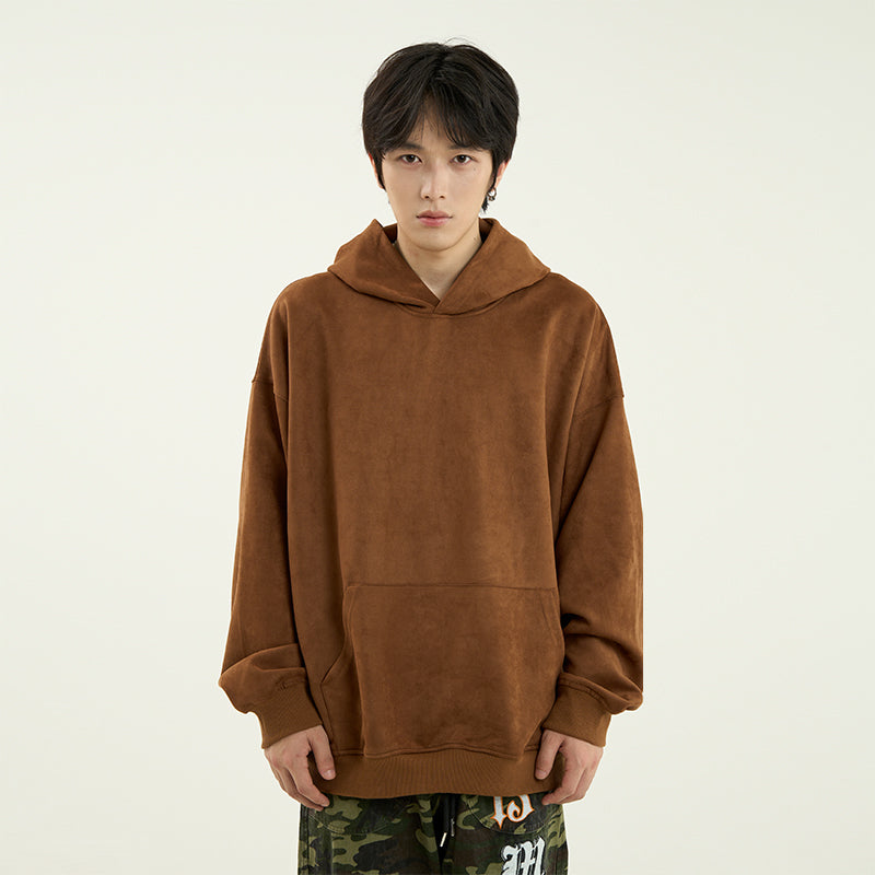 77Fight Essential Suede Hoodie