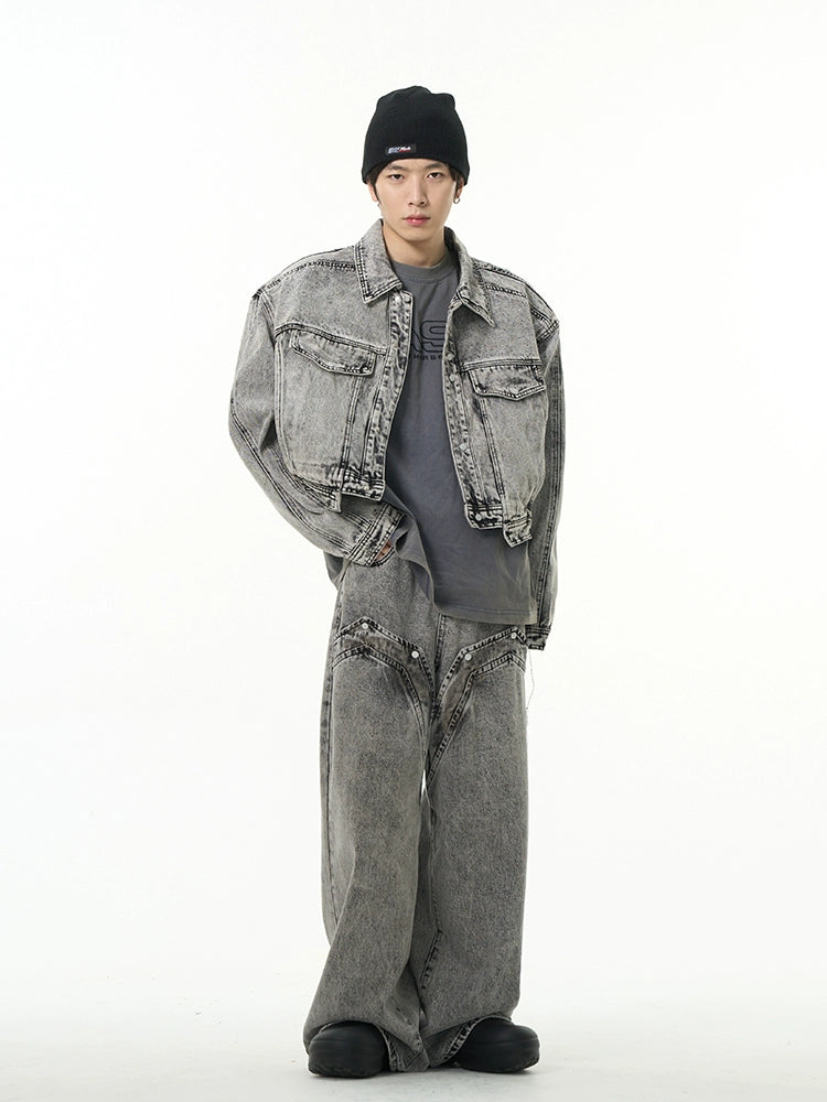 77Fight Loose Denim Set