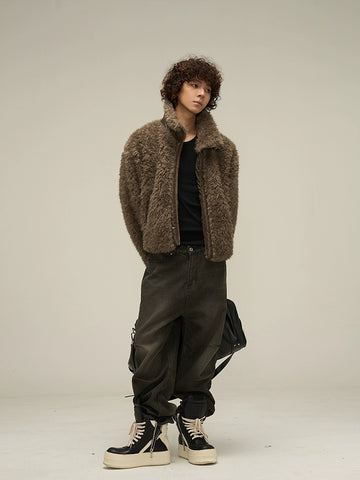 77Fight Fuzzy Fur Short Jacket