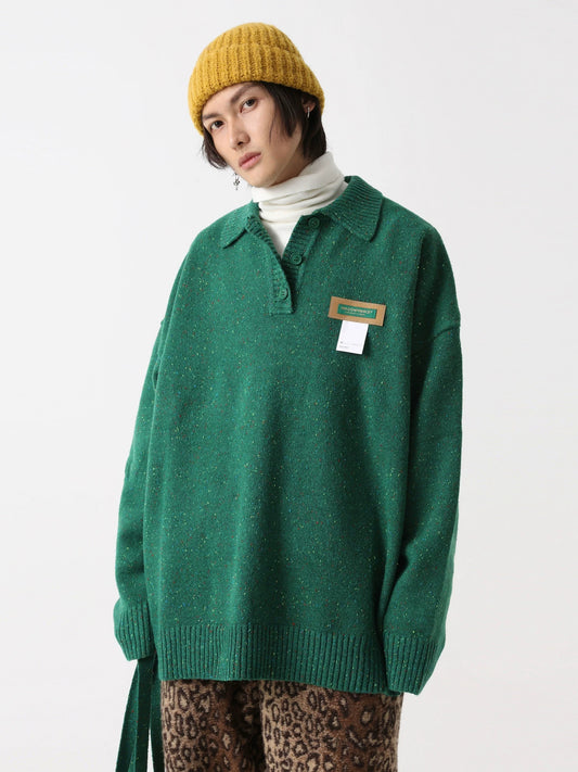 MASONPRINCE Label Button Sweater