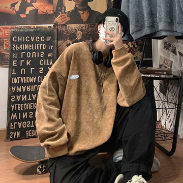 Essential Corduroy Crewneck Sweater