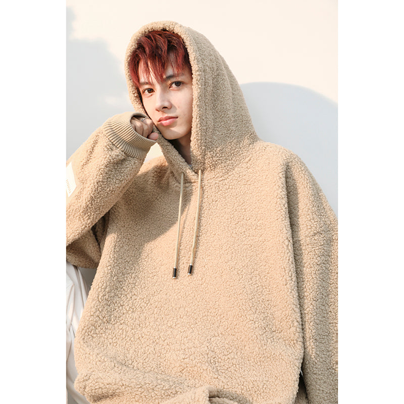 Essential Faux Wool Hoodie