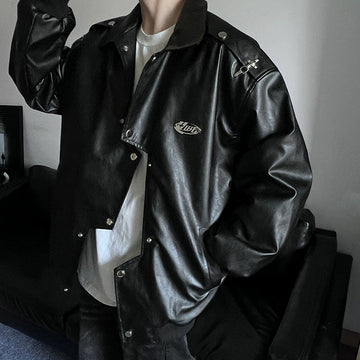 jpq Irregular Leather Jacket