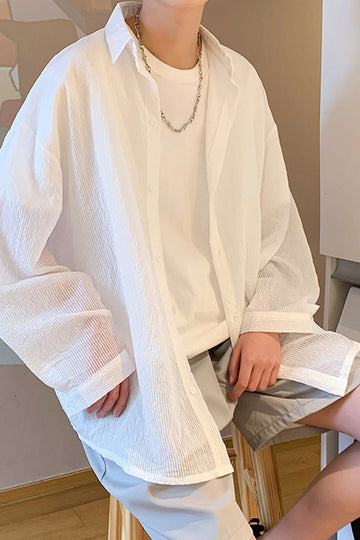Vatican Crinkled Beach Shirt